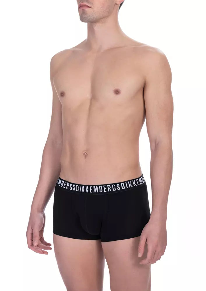 Schickes Bikkembergs Trunk Duo in klassischem Schwarz