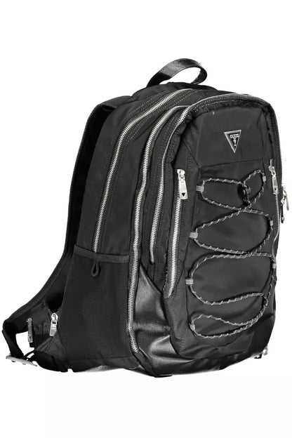 Guess Jeans Black Polyamide Men Backpack