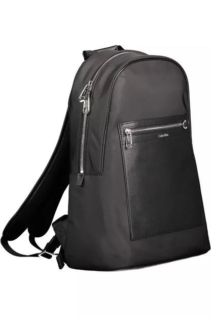 Calvin Klein Black Polyester Men Backpack