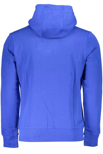 La Martina Blue Cotton Men Sweater