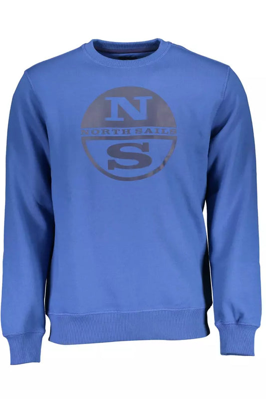 North Sails Blue Cotton Men Sweater