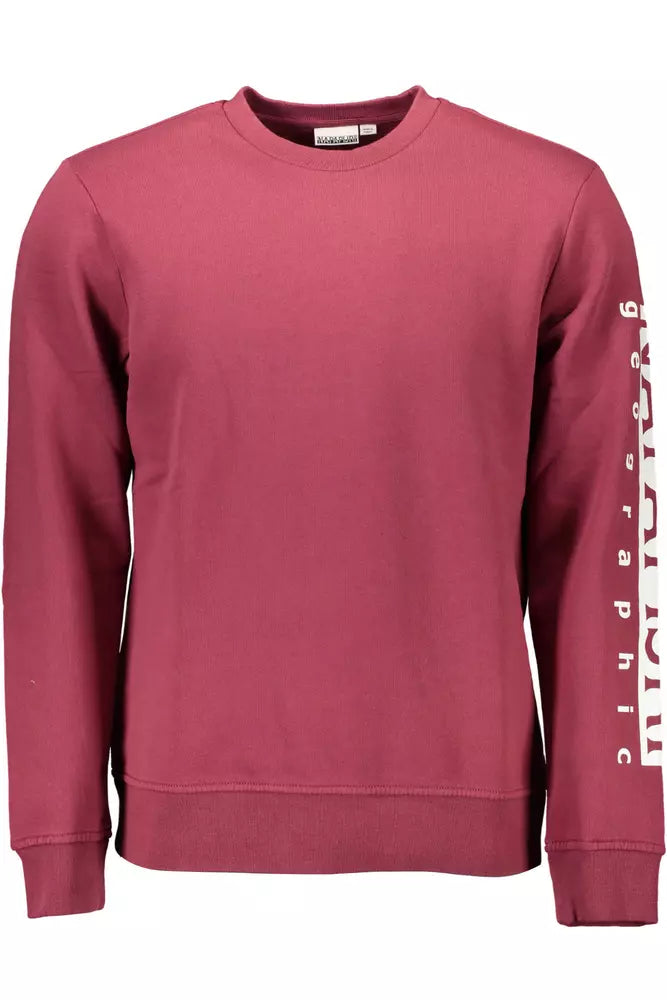 Rosa Pullover aus weicher Bio-Baumwollmischung