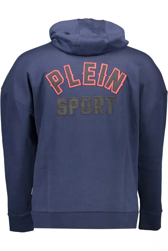 Plein Sport Blue Cotton Men Sweater