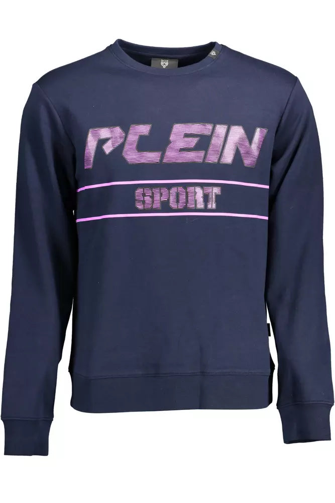 Schickes blaues Sport-Sweatshirt mit Logo-Detail