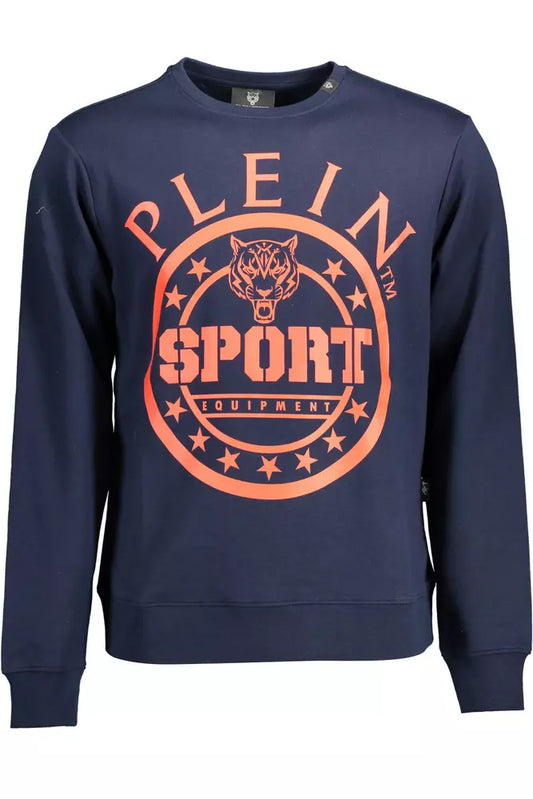 Sportliches Langarm-Sweatshirt in Blau