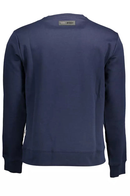 Schickes blaues Sport-Sweatshirt mit Logo-Detail