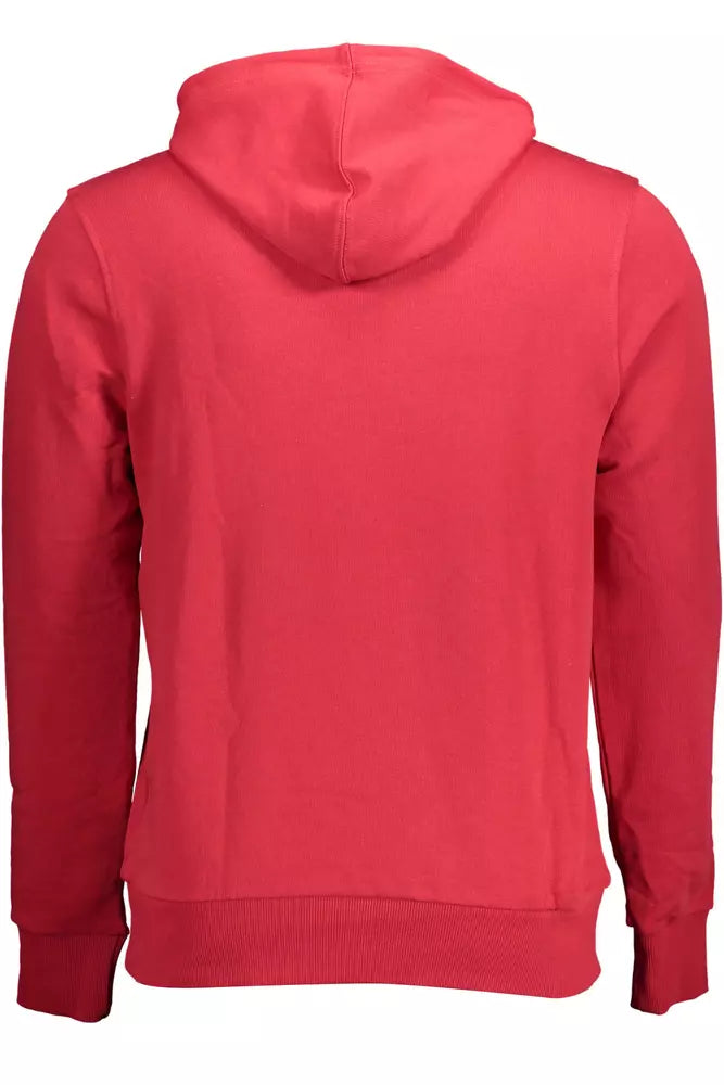 Rosa Kapuzensweatshirt aus Baumwolle mit Logo-Print