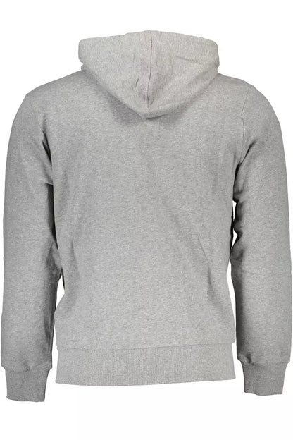 Elegantes graues Kapuzensweatshirt aus Baumwolle