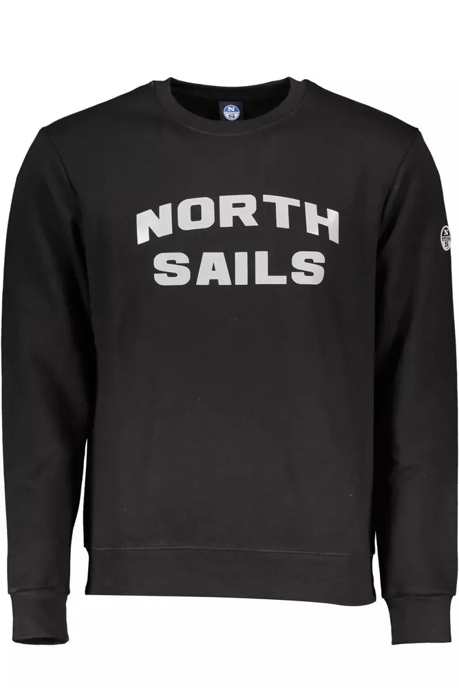 North Sails Black Cotton Men Sweater