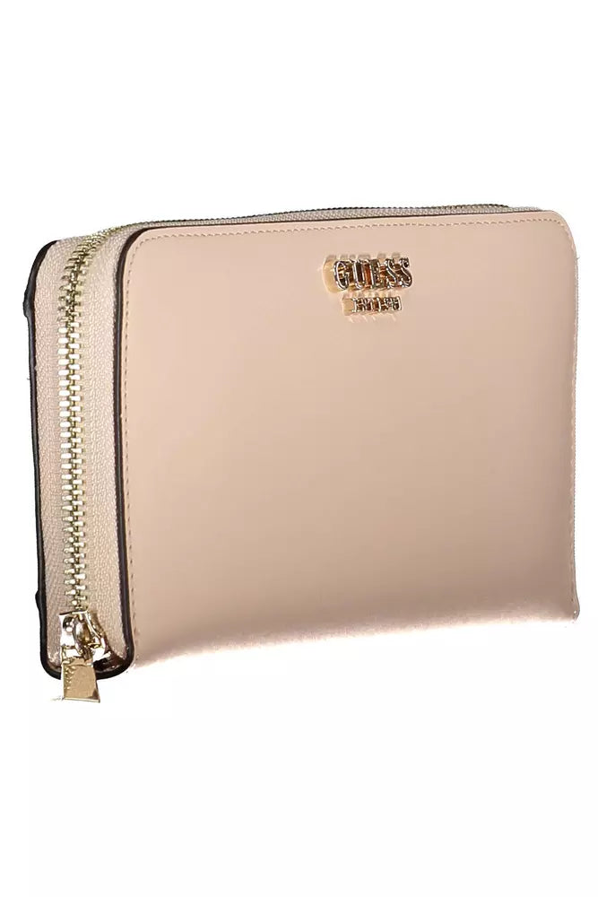 Guess Jeans Pink Polyethylene Women Wallet