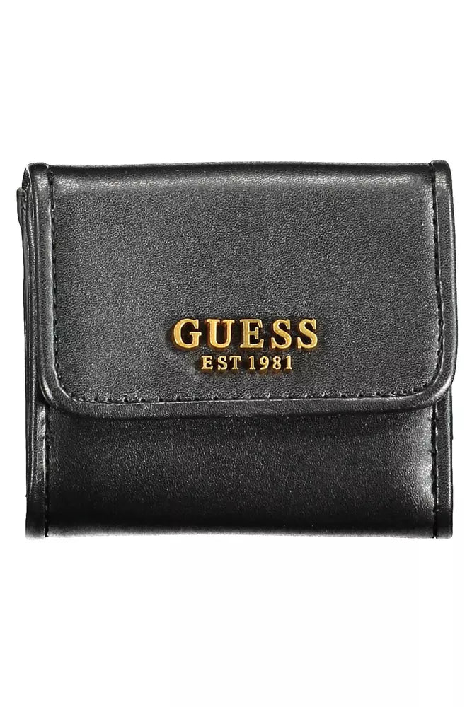 Guess Jeans Black Polyethylene Women Wallet