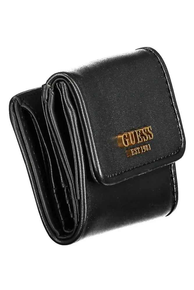 Guess Jeans Black Polyethylene Women Wallet