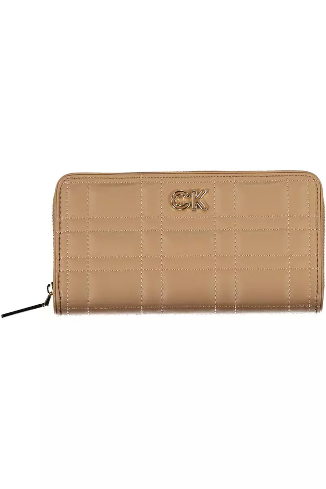 Calvin Klein Beige Polyester Women Wallet