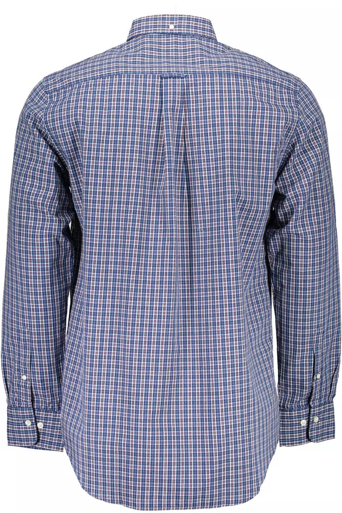 Elegantes lila Langarm Button-Down