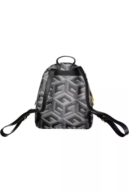 Elegant Black Polyethylene Backpack