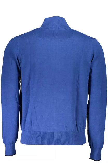 North Sails Blue Organic Cotton Men Sweater