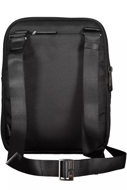 Piquadro Black RPET Men Shoulder Bag