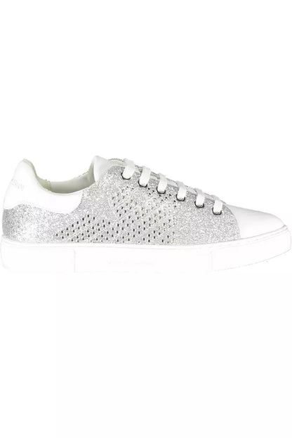 Sneaker in poliestere argento