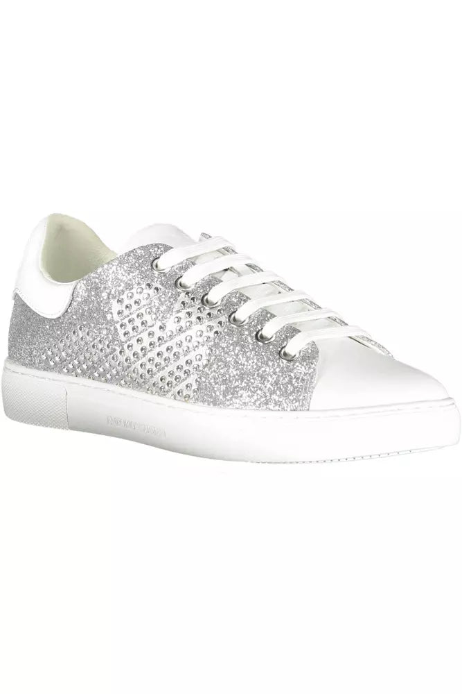 Silberne Sport-Sneakers Lure mit kontrastierenden Details