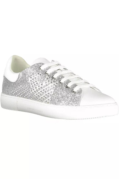 Sneaker in poliestere argento