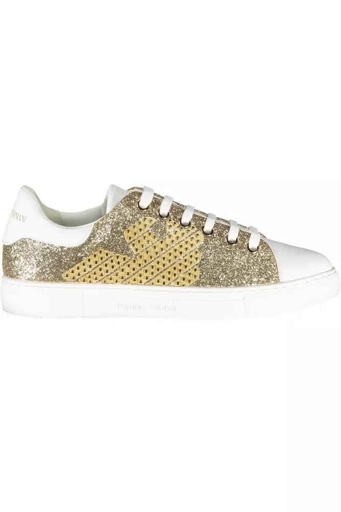 Sneaker in poliestere oro