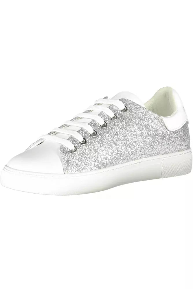 Silberne Sport-Sneakers Lure mit kontrastierenden Details