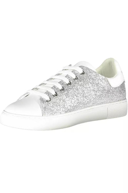 Sneaker in poliestere argento