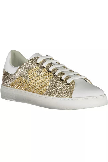 Sneaker in poliestere oro