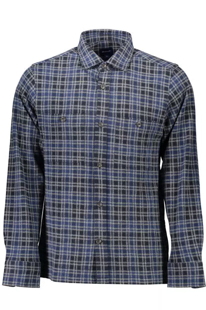 Gant Blue Cotton Men Shirt