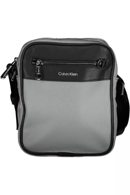 Calvin Klein Gray Polyester Men Shoulder Bag