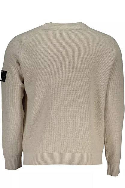 Calvin Klein Beige Cotton Men Sweater