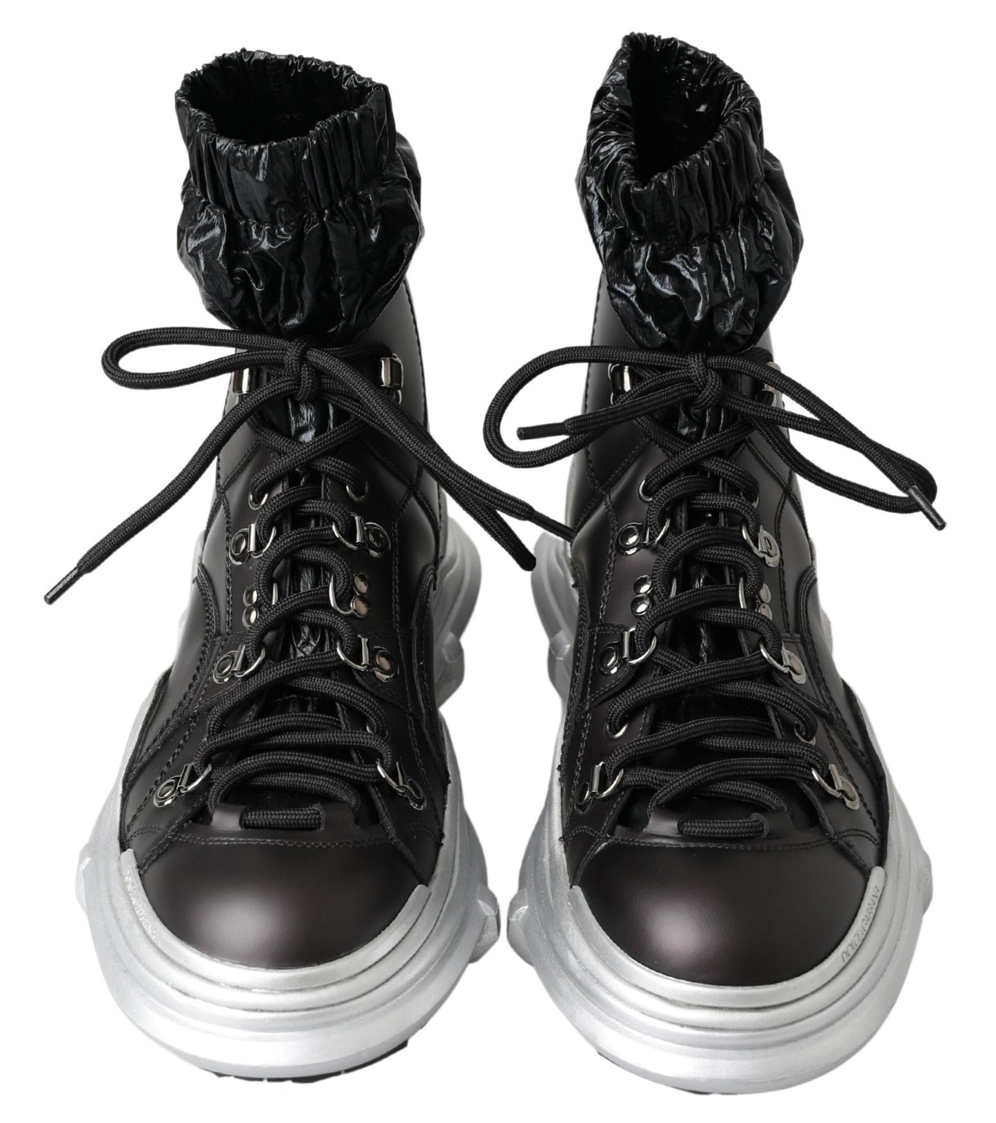 Scarpe sneakers alte Galileo in nylon nero