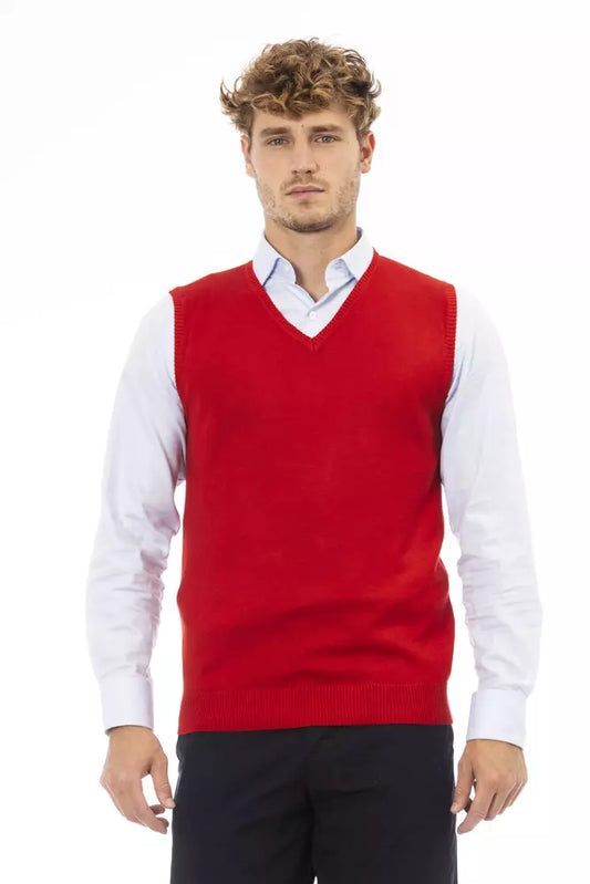 Gilet in viscosa rossa