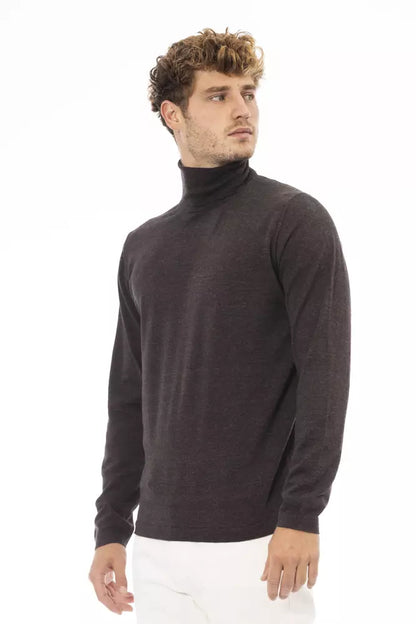 Eleganter Rollkragenpullover in sattem Braun