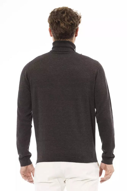 Eleganter Rollkragenpullover in sattem Braun