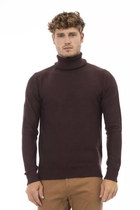 Rollkragenpullover aus Merinowolle – Elegantes Braun