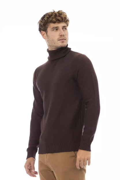 Rollkragenpullover aus Merinowolle – Elegantes Braun