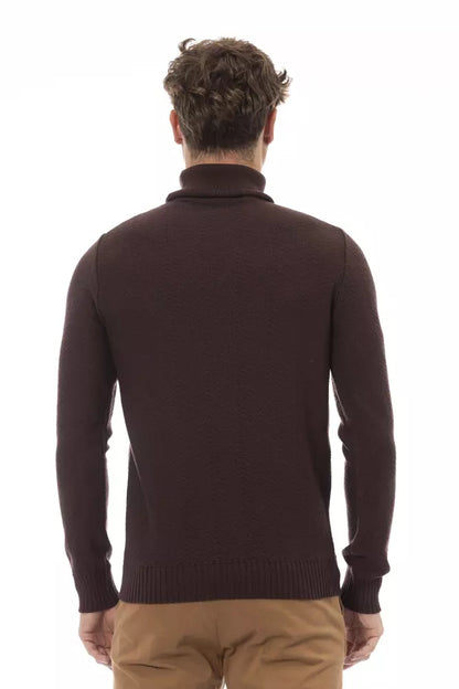 Rollkragenpullover aus Merinowolle – Elegantes Braun