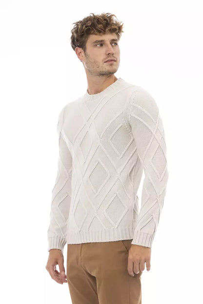 Maglione in lana merino beige