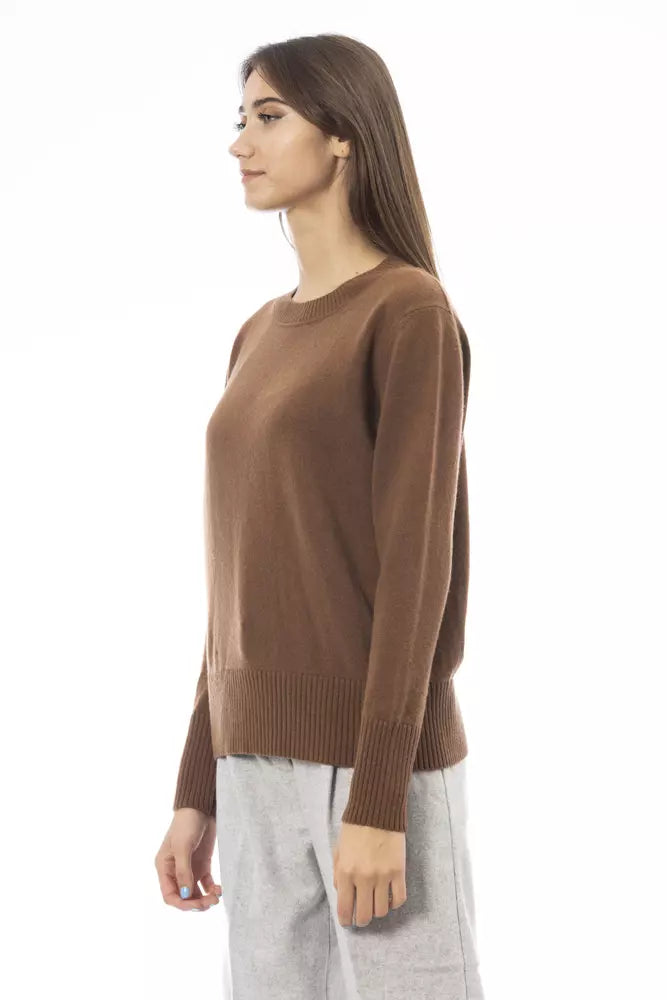 Maglione in cashmere marrone