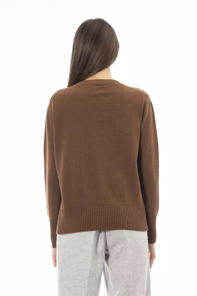 Maglione in cashmere marrone