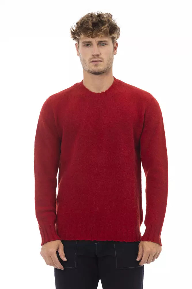 Maglione di lana rossa