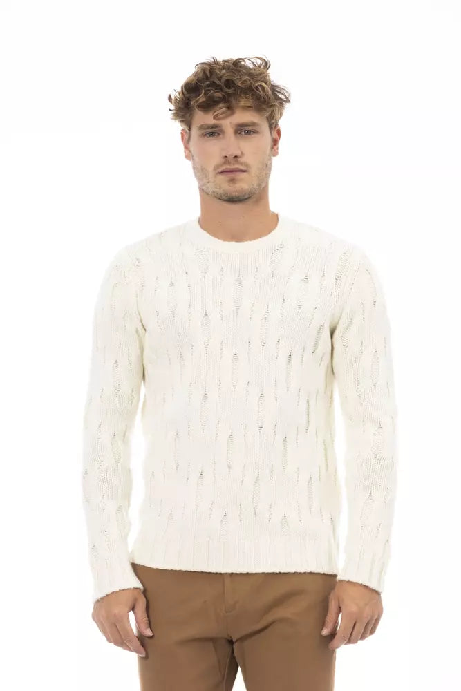 Maglione di lana beige