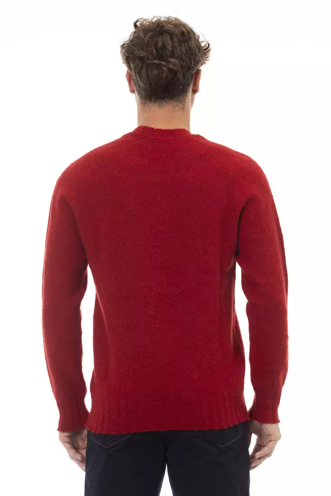 Maglione di lana rossa