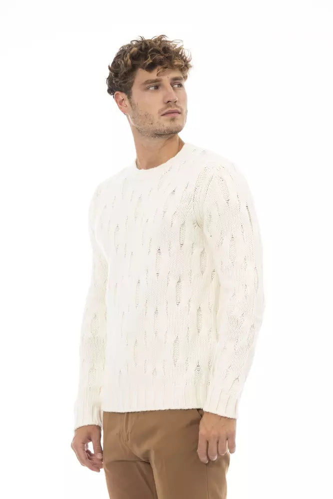 Maglione di lana beige