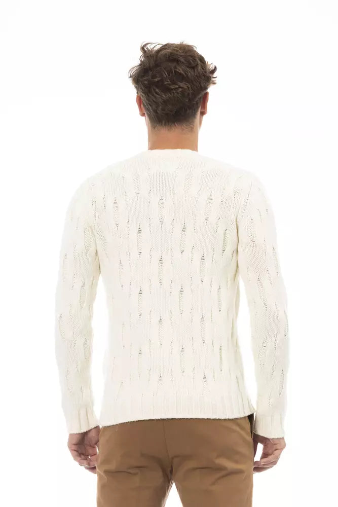 Maglione di lana beige