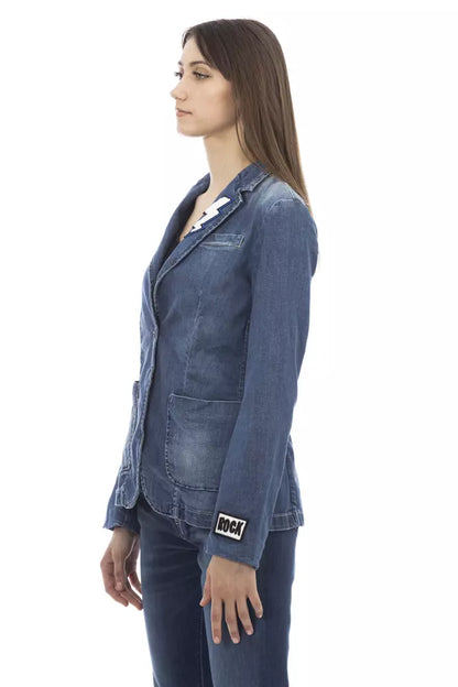 Schicke Patchwork-Jeansjacke