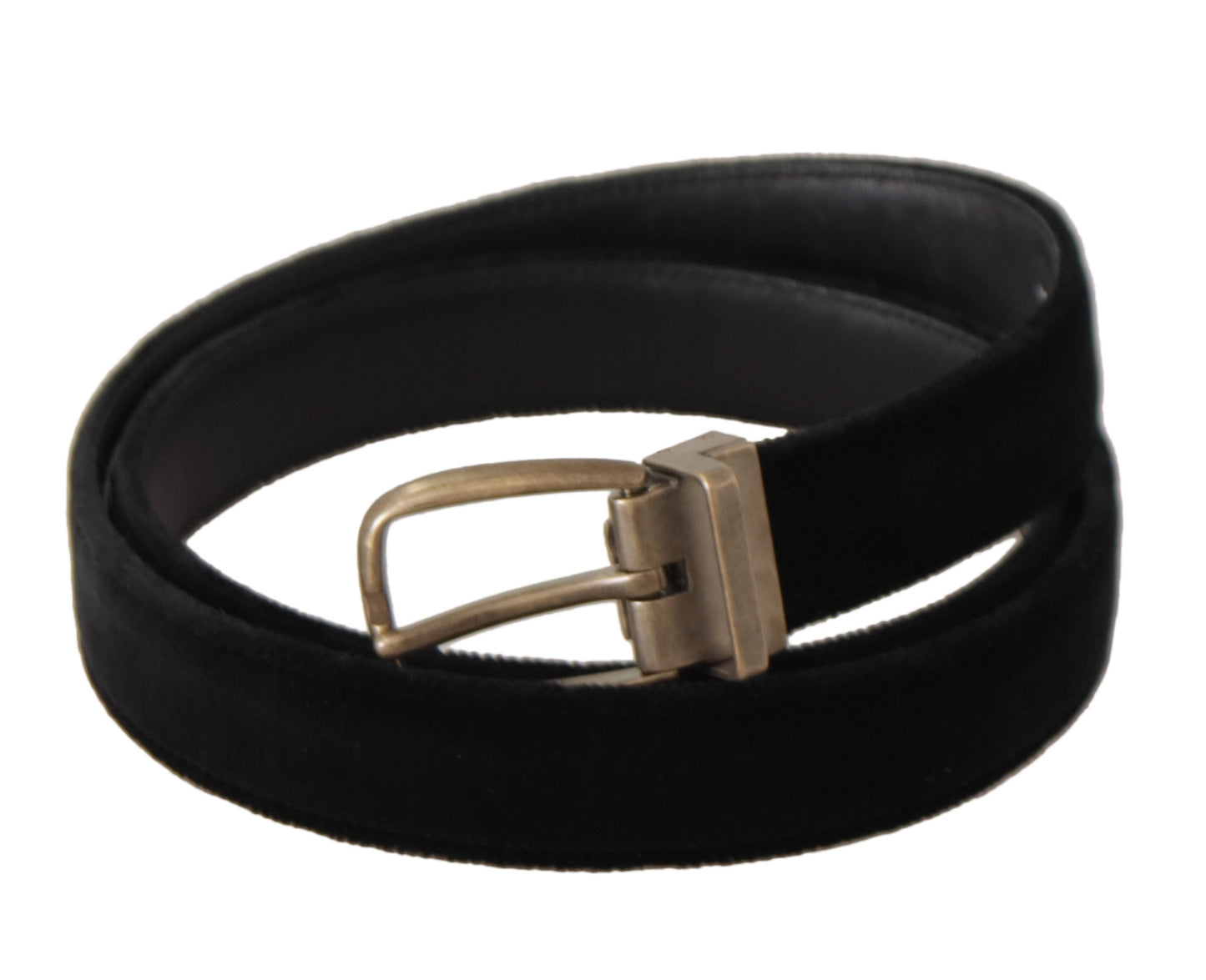 Dolce & Gabbana Elegant Black Leather Designer Belt