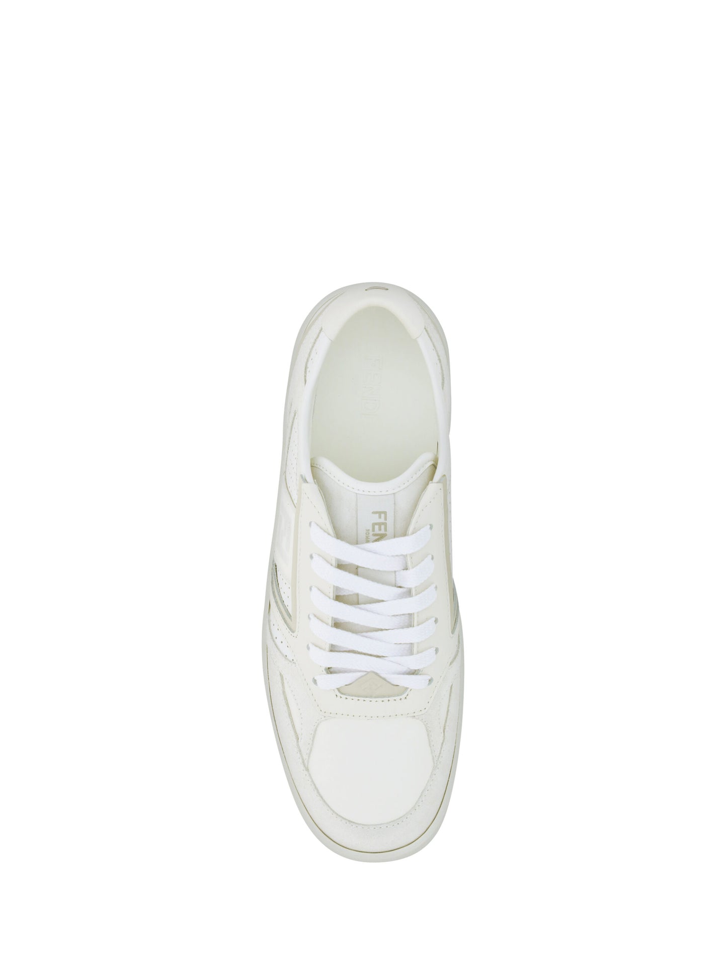 Sneakers basse in pelle di vitello bianca