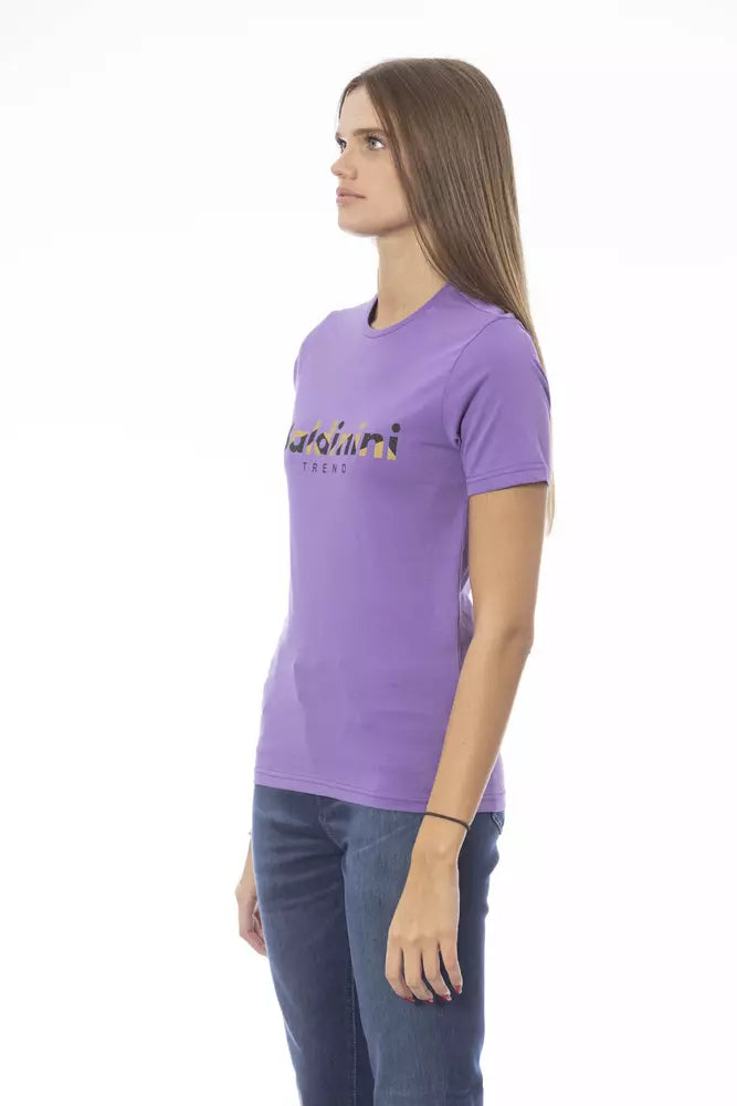 Purple Cotton Women Top